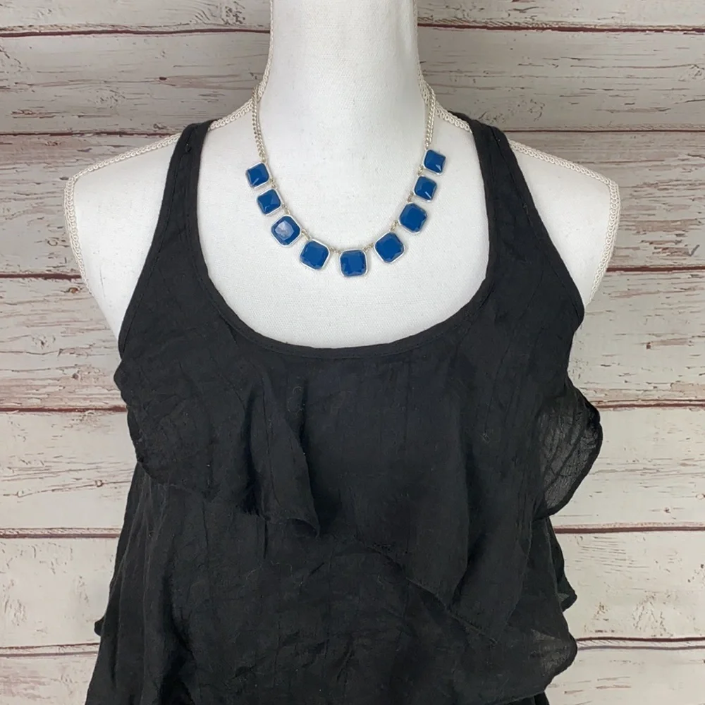 Black Ruffle Dress Size Small - Picture 2 of 9